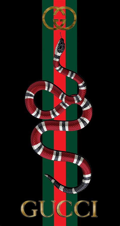 gucci snake logo outline|Gucci snake logo wallpaper.